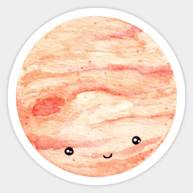 Jupiter cute planet Sticker by shoko